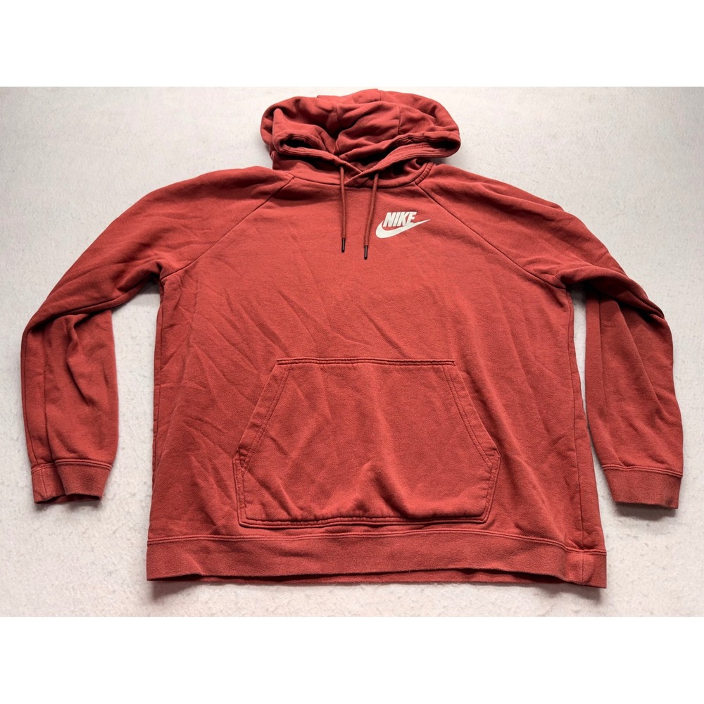 Nike Womens Sportswear Essential Fleece Hoodie Terracotta Red CI1192-661 XL